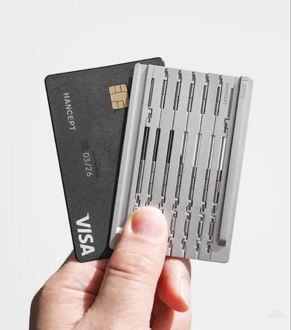 HANCEPT ZERO ハンセプトゼロ カード型変形ボールペン　ダークシルバー