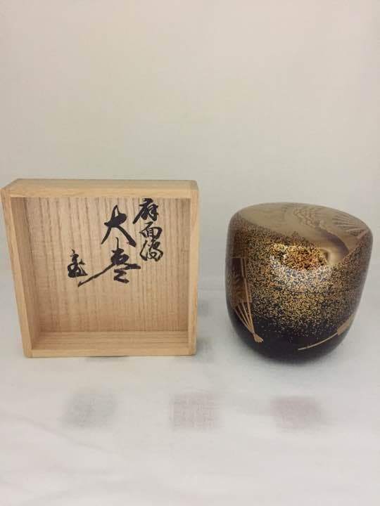 茶道具 清瀬一光 扇蒔絵 大棗
