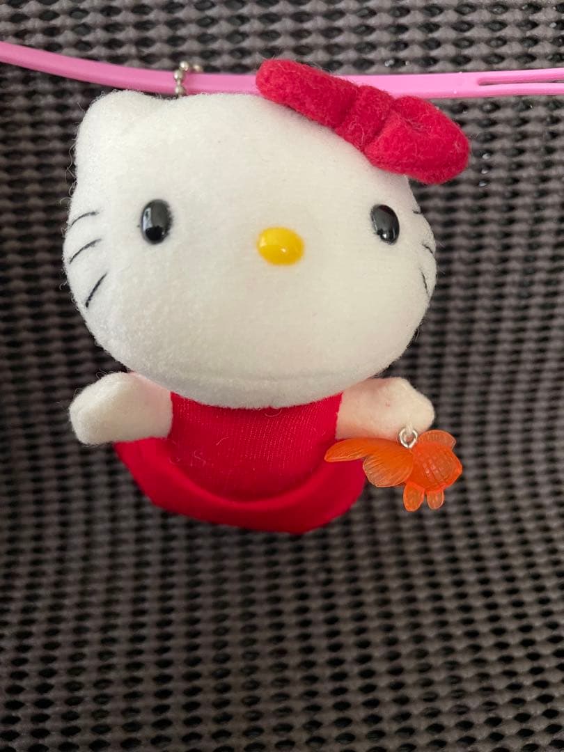 ハローキティ ご当地 赤いべべ金魚 ぬいぐるみ
