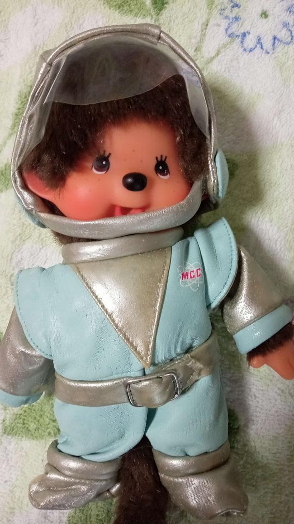 【廃盤】モンチッチ 宇宙服 30周年記念 男女2体セット【難あり】