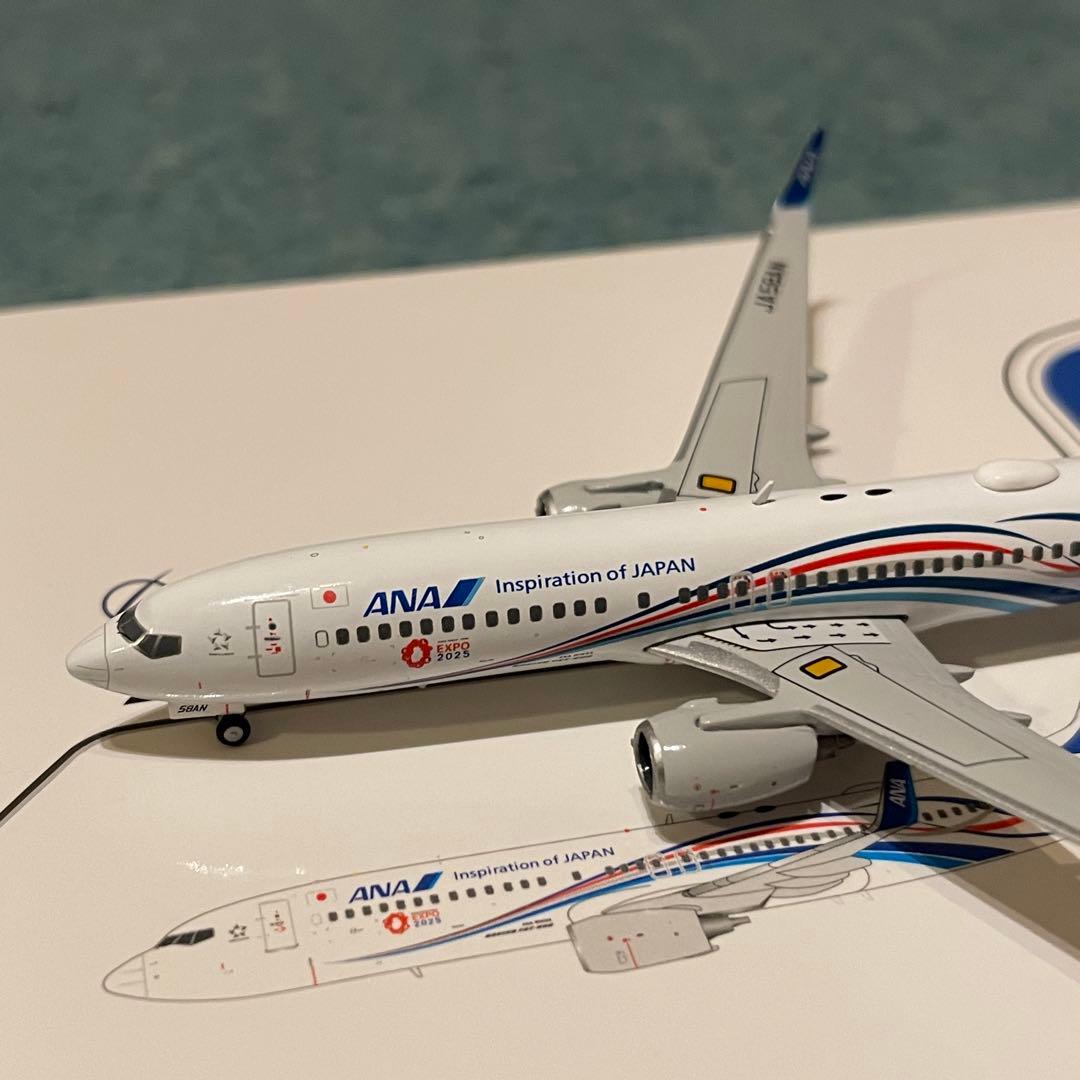 航空機・ヘリコプター ANA 737-800 JA58AN Expo 2025 JC 1:400