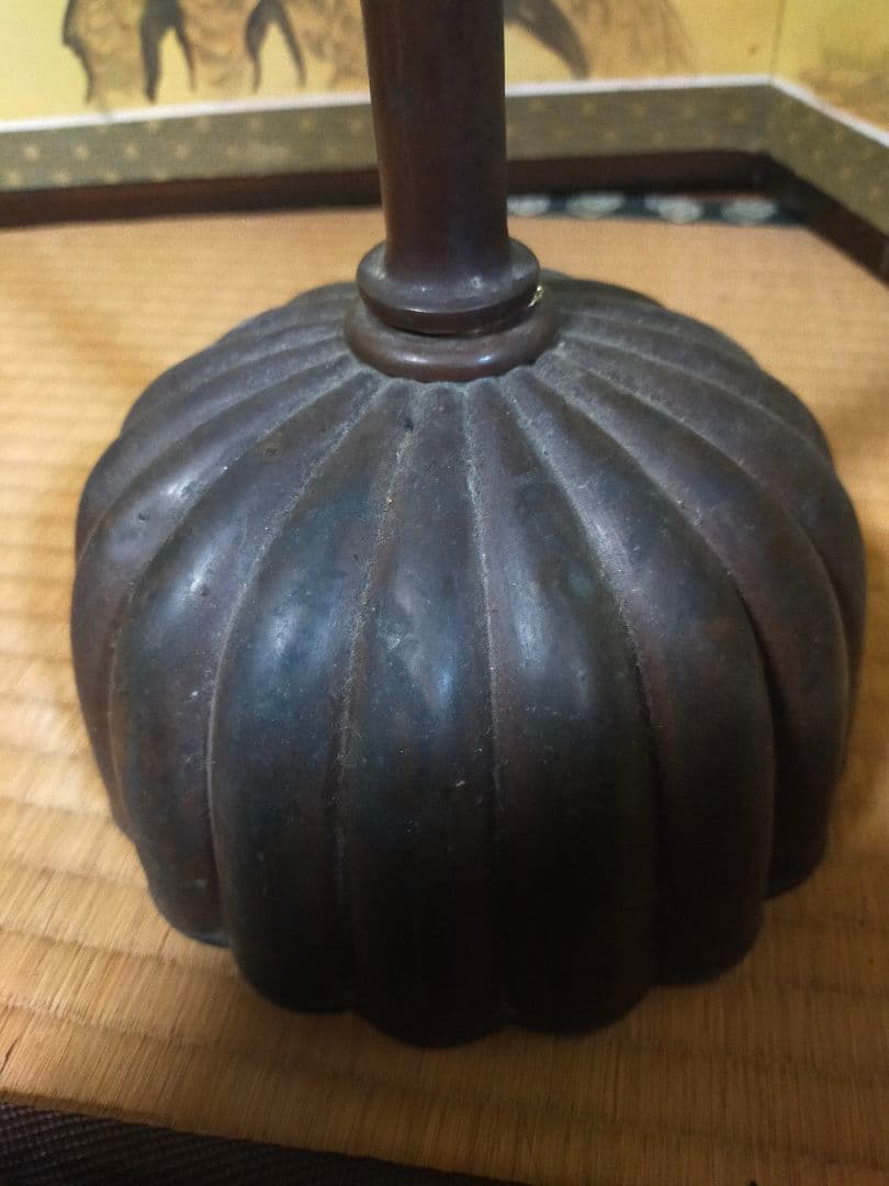 古銅　 燭台 アンティーク ビンテージ