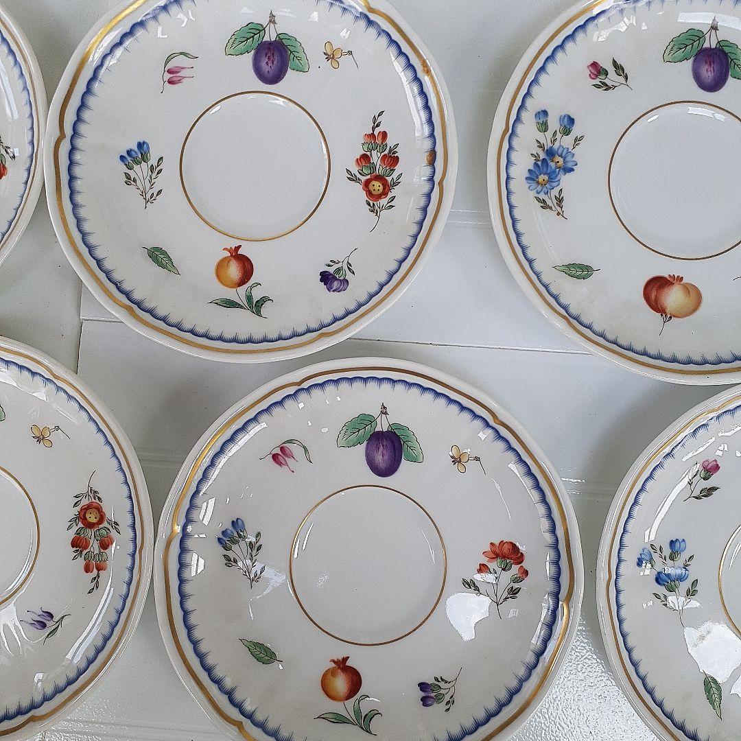 正規輸入　ジノリイタリアンフルーツ　 カップ&ソーサー6客揃え