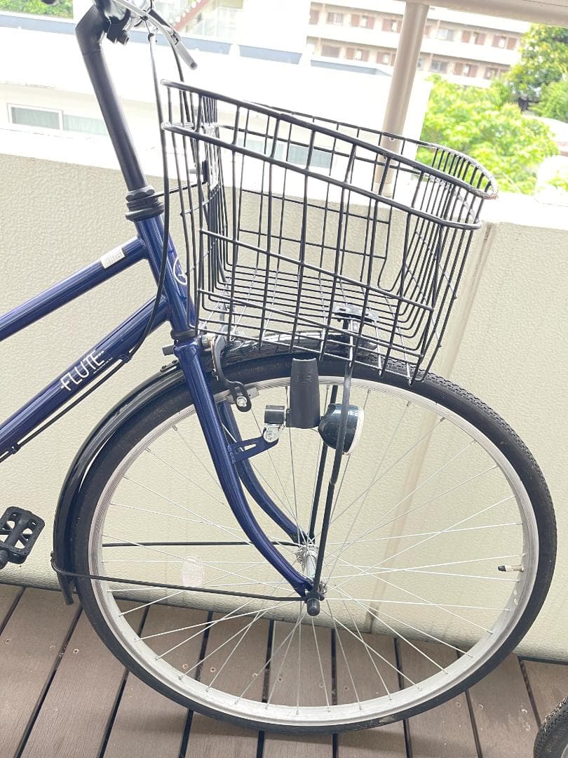 シティ 自転車 フルート27インチ ダイナモライト 変速なし　かなりきれい