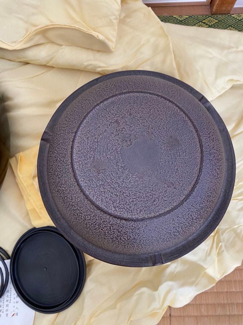 釜師 高橋敬典 風炉師 金谷浄雲 合作 唐銅朝鮮風炉 真形釜添 茶道具