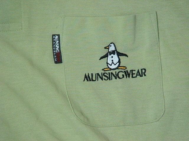 36752 マンシングウエア　メンズ　ポロシャツ　黄緑色　NA