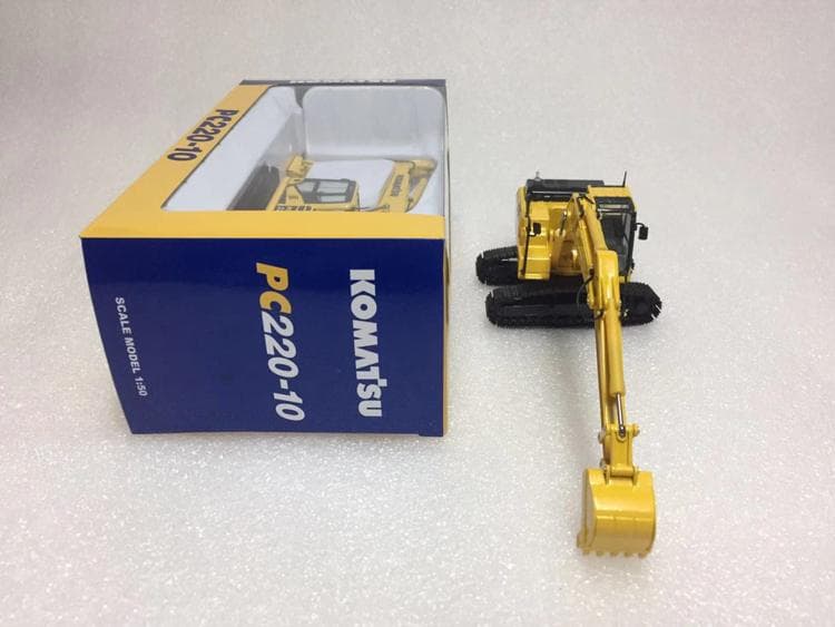 ミニカー 1/50 PC220-10 掘削機 バケット アタッチメント２個付き