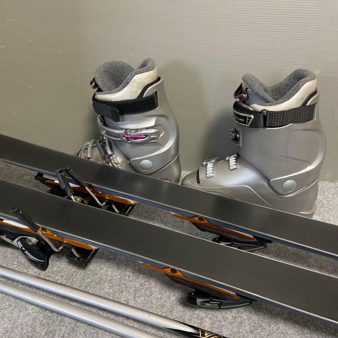 ★メンテナンス済　大人スキーセット　板150cm ブーツ 25~25.5cm