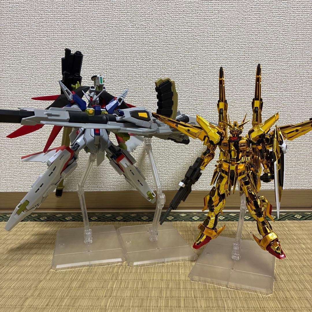 HG デスティニー　ゼウスシルエット　RGアカツキ　オオワシ　シラヌイ　完成品