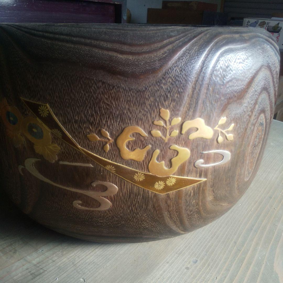 火鉢 時代物 桐火鉢 蒔絵 螺鈿細工 手炙り 古美術 古民具 漆芸 木製