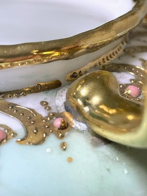 【訳有】オールドノリタケ フライングスワン ジュエル 脚付 クリーマー ジュール