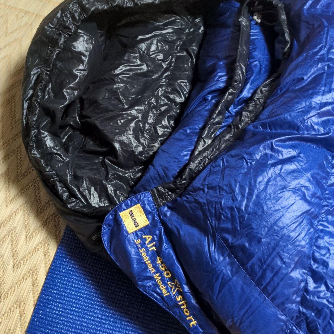 【美品】ISUKA Air450 イスカエア450Xショート 寝袋シュラフ