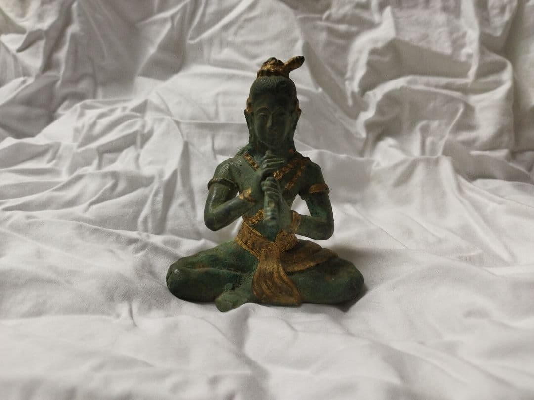 タイ国 インドラの神 青銅　ブロンズ　骨董品　現状品