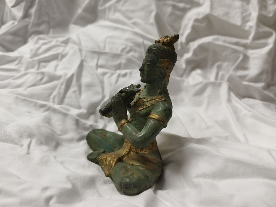 タイ国 インドラの神 青銅　ブロンズ　骨董品　現状品