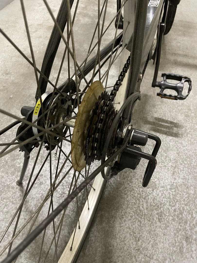 チアキ 【東京都で直接引取限定】　自転車 モーリス　ブラック　27インチ