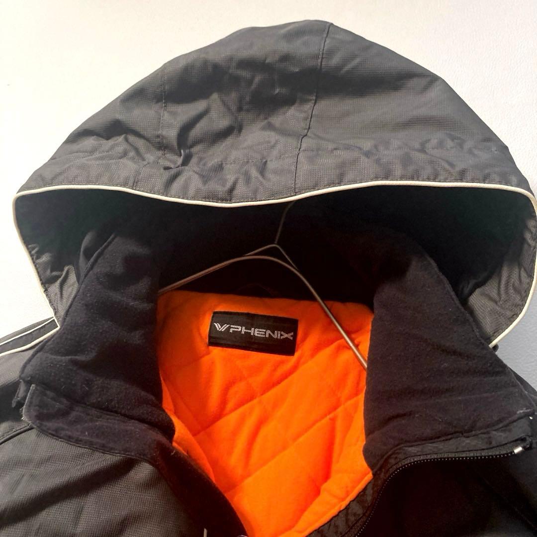 【ビッグサイズ】PHENIX スキージャケット XO 中綿 オレンジ裏地 グレー