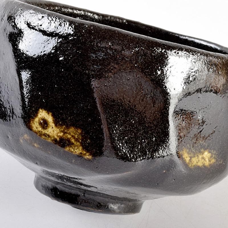 佐々木松楽作　黒楽　赤楽　一双　銘「福寿」前大徳大橋香林極め箱　M　R4996B