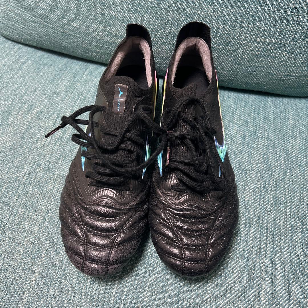 ブラックサッカーシューズ FGソール