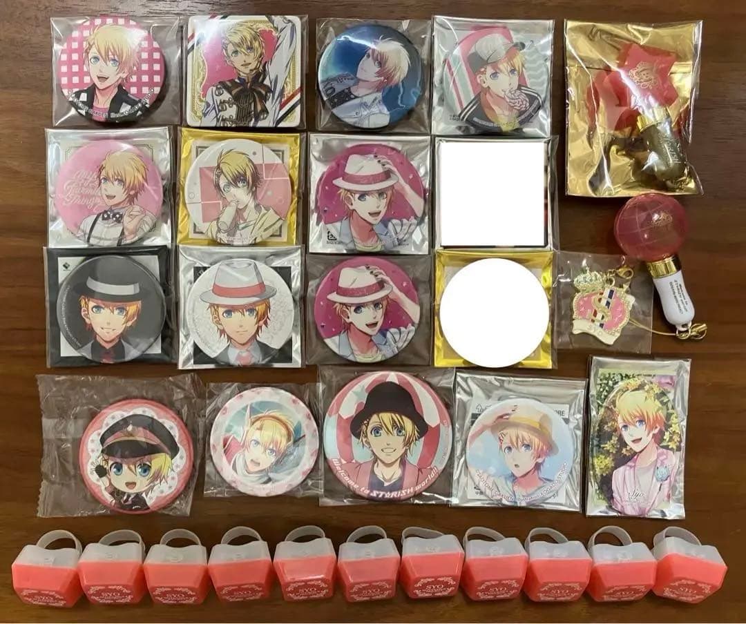 うたプリ 来栖翔セット 缶バッジ リングライト 色紙 チャーム モチーフバンド