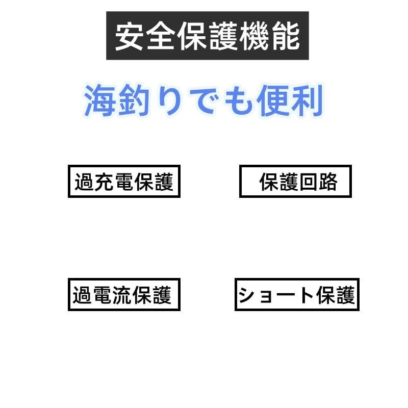 ダイワ シマノ用 電動リール専用バッテリー セット 14.8V 黒7000mAh