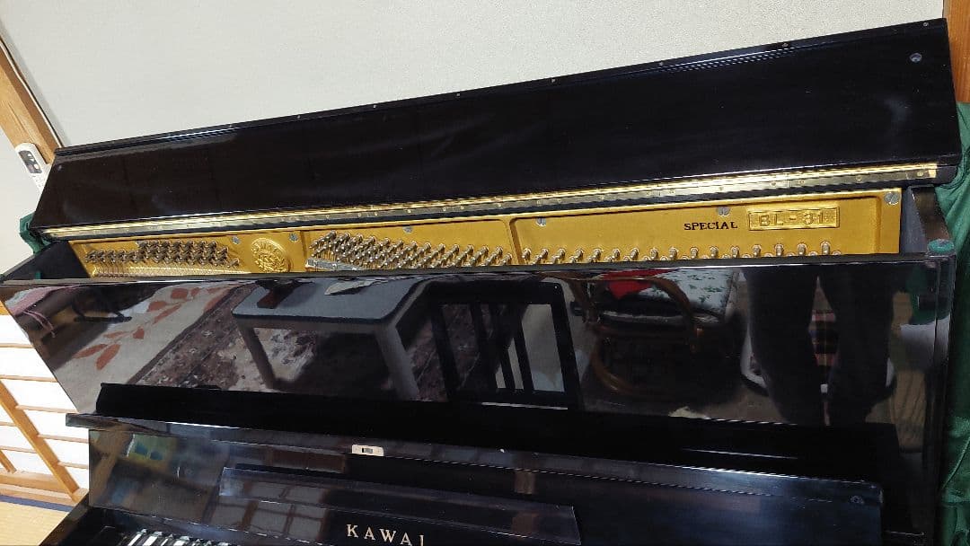 KAWAI アップライトピアノ BL-31 黒 カバー椅子付 M951837新潟