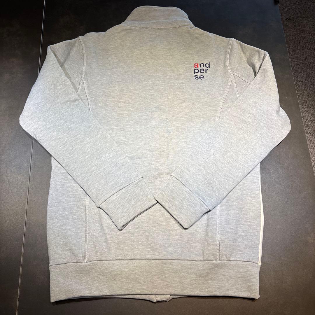 【美品✨】and per se フルジップジャケット アイボリーグレー