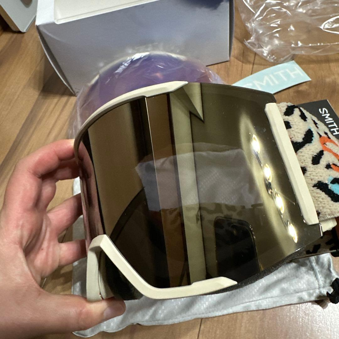 SMITH ChromaPop スキーゴーグル ヒョウ柄