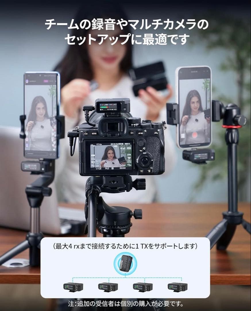 新品　BOYA BOYAMIC2 ワイヤレスピンマイク