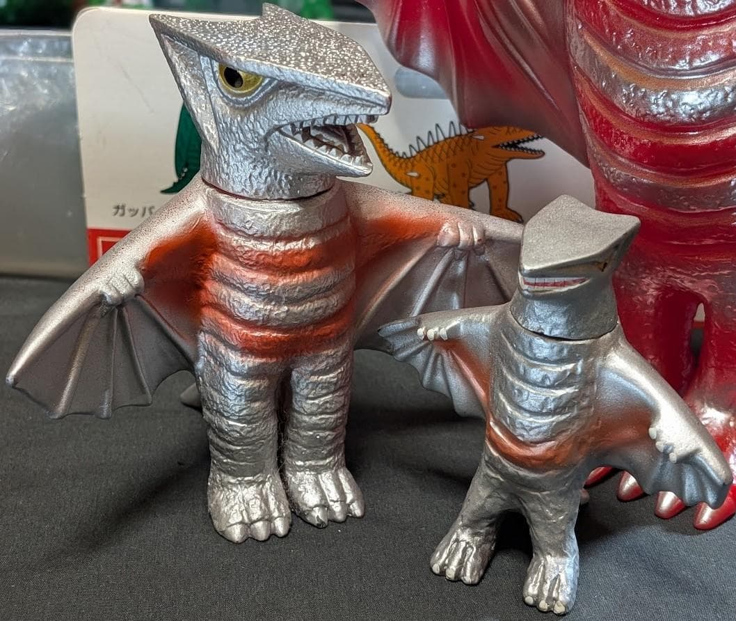 昭和ガメラ＆ギロン＆宇宙ギャオス（日東復刻・マルサン）ソフビフィギュア９体セット