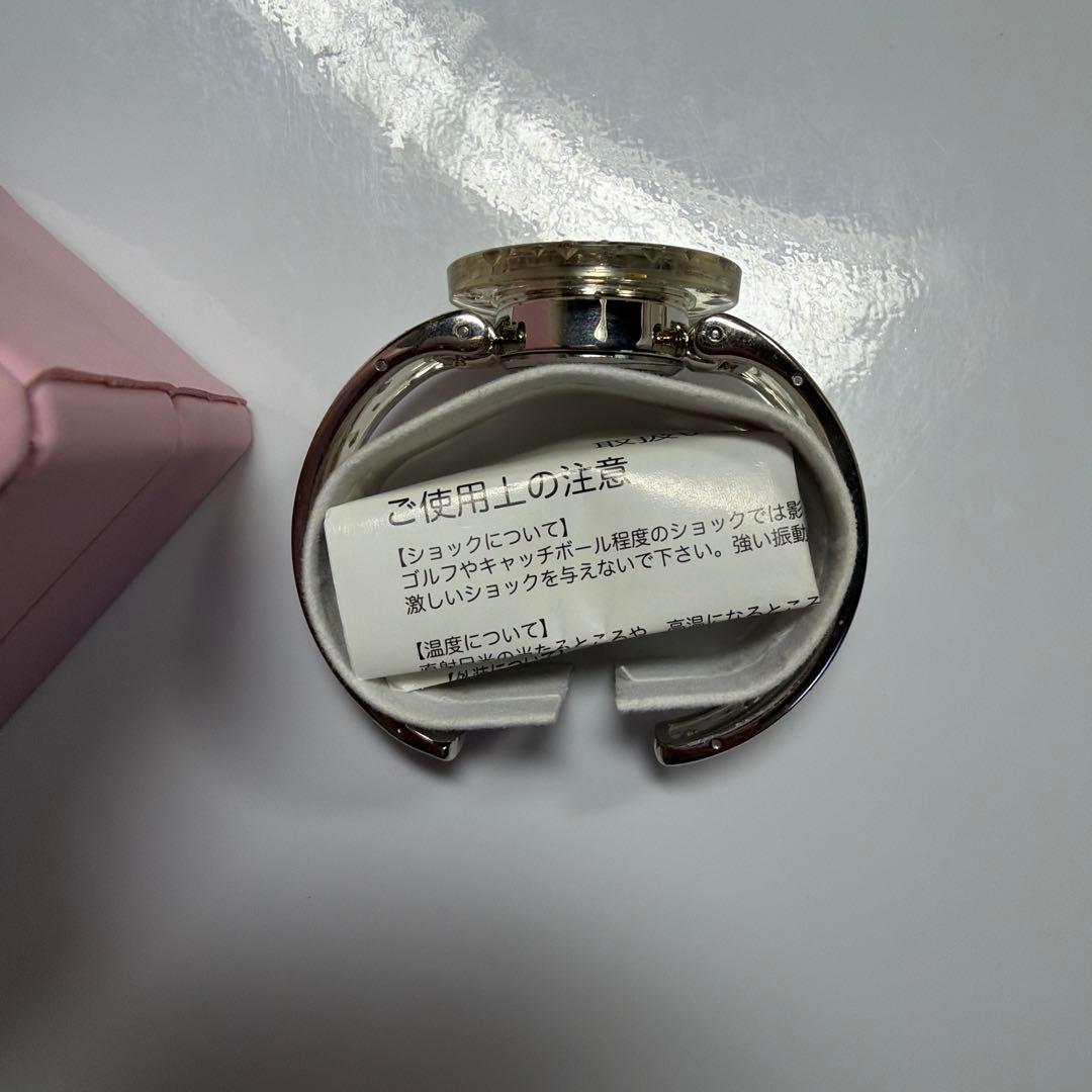 サンリオ　ハローキティ　バングル　腕時計　クリア　ラインストーン　平成レトロ