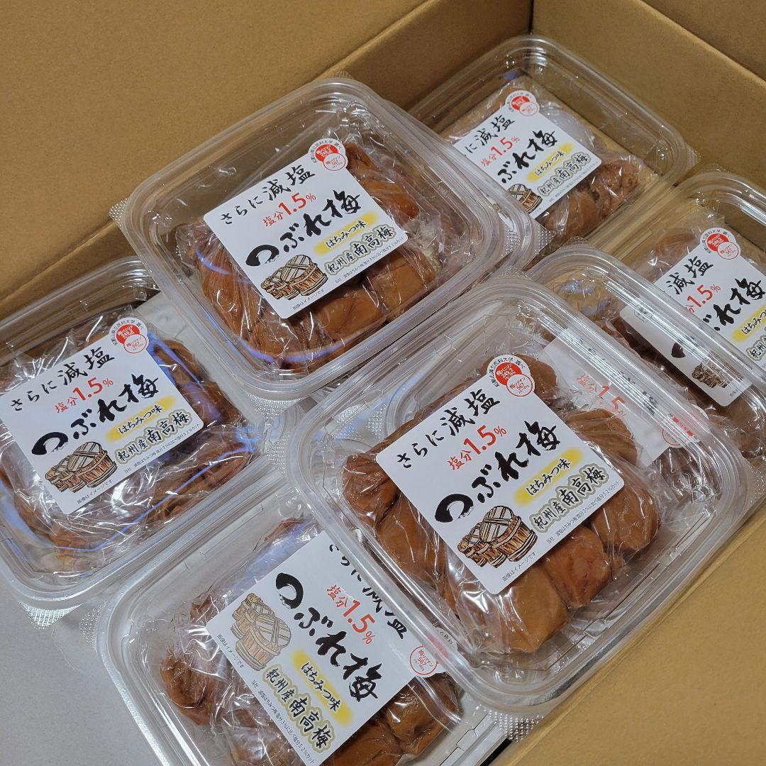 初売りセール　紀州南高梅つぶれ梅蜂蜜味270g×12パック