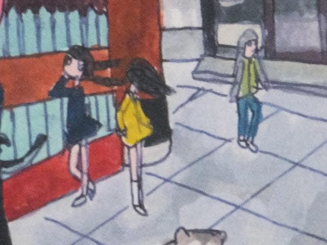 現代アート タカノ綾　直筆サイン『自然との深いつながりネットワーク』1205E