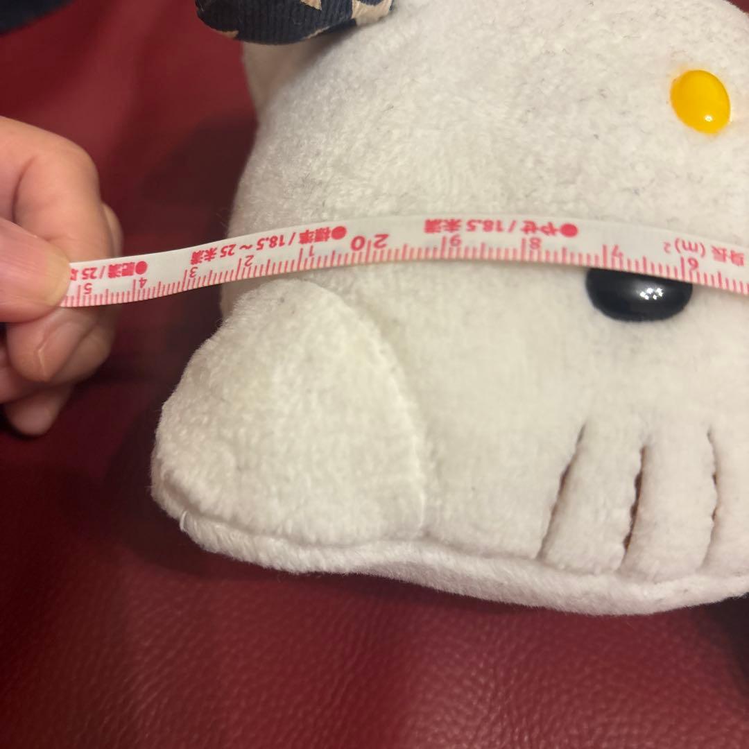 ハローキティ 星柄デニム生地ぬいぐるみ