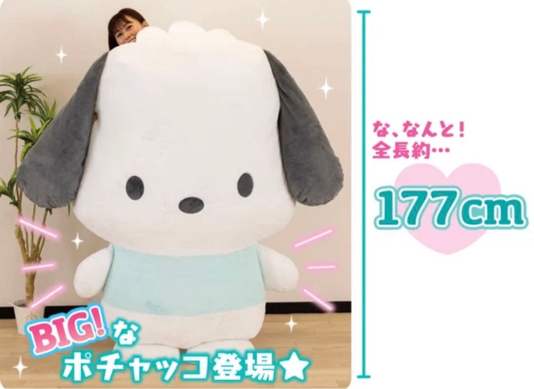 ポチャッコ　夢の超BIGふかふかぬいぐるみクッション　激レア品