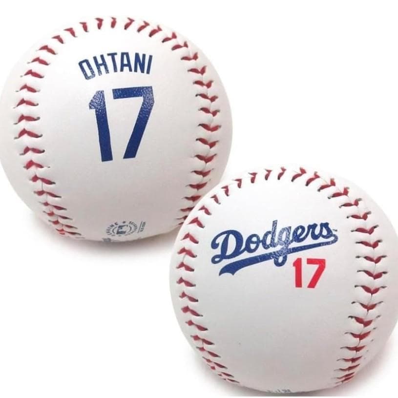 MLB公式 ロサンゼルス・ドジャース 大谷翔平 チームロゴ ボール 2個セット