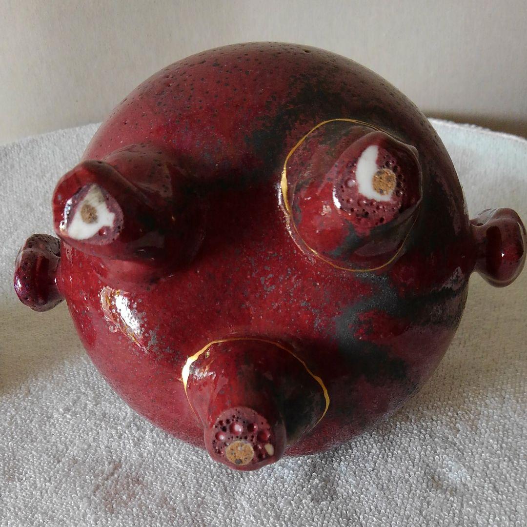 有田、杉原一壺作　辰砂香炉