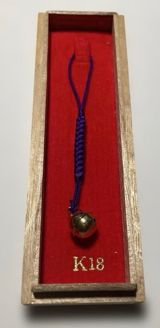 【箱付】金細工 鈴根付け