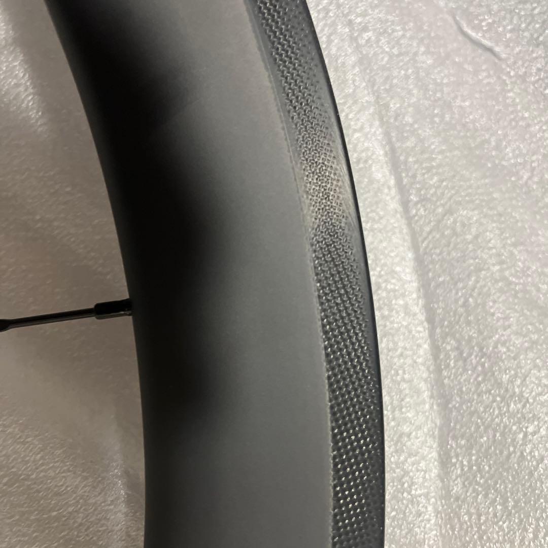 新品未使用　カーボンリムブレーキ用ホイールセット50mm／シマノ11・12速対応