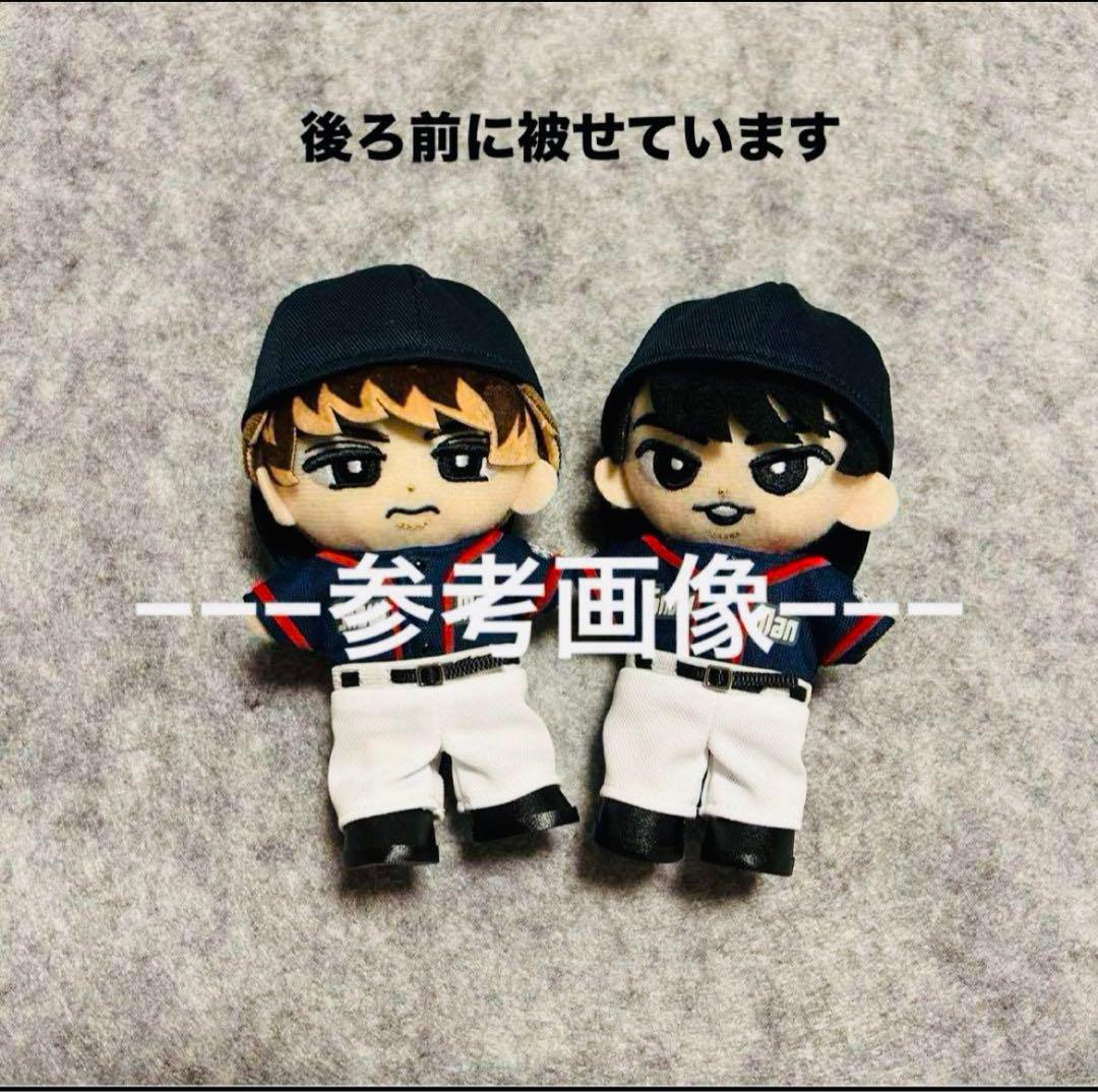 【休止中】すのチル　ぬい用　野球ユニホーム＆キャップ　Man