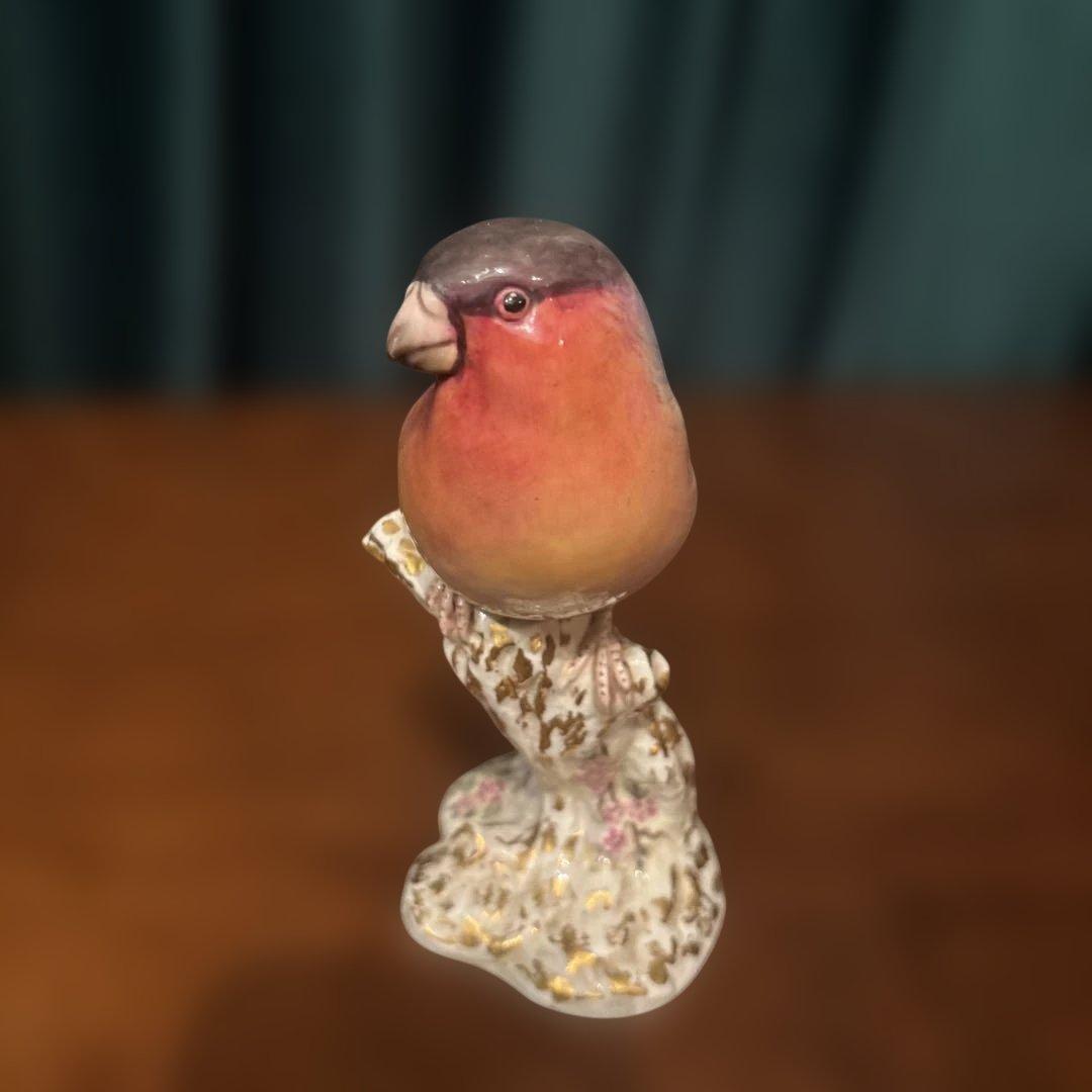 ロイヤルウースター　アカウソ　フィギュリン　小鳥　ビンテージ