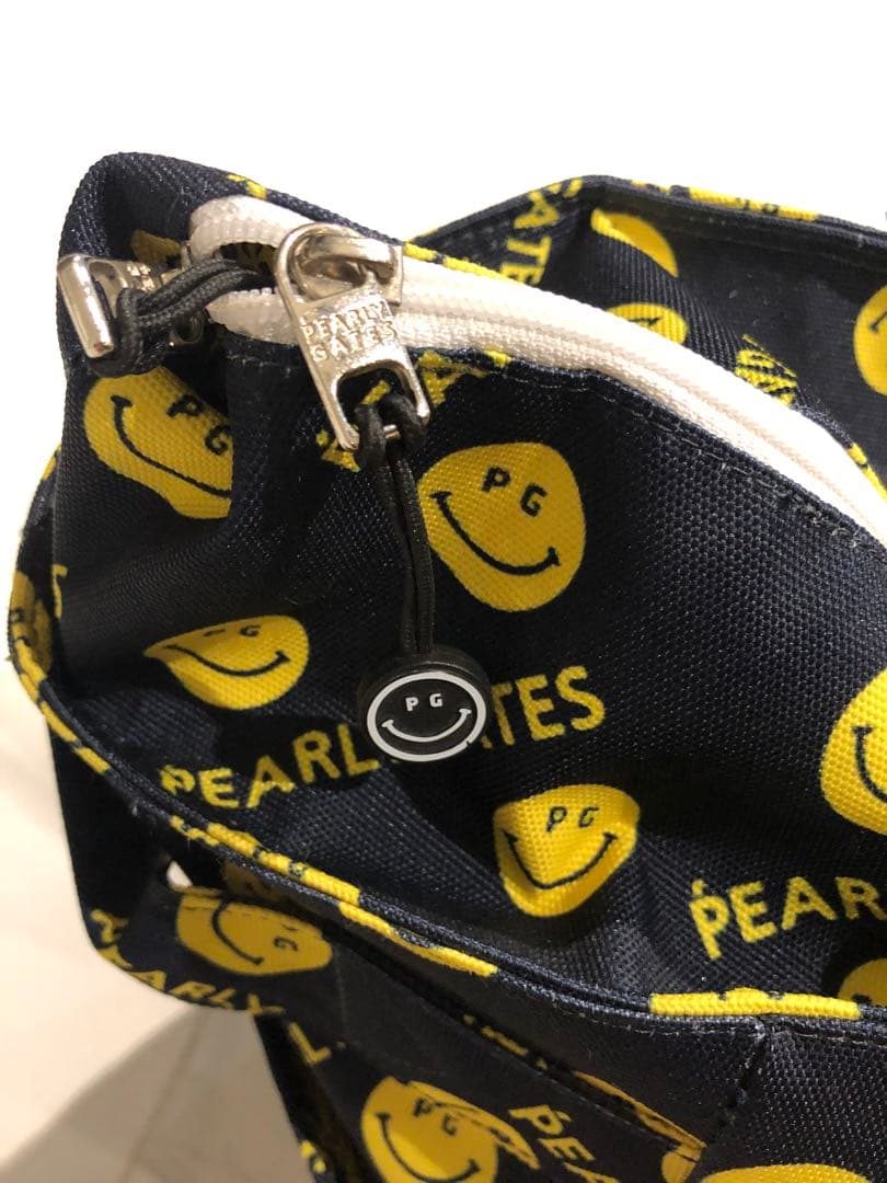 【未使用】パーリーゲイツ　ニコちゃん　総柄　ボストンバック　希少　ゴルフ　PG