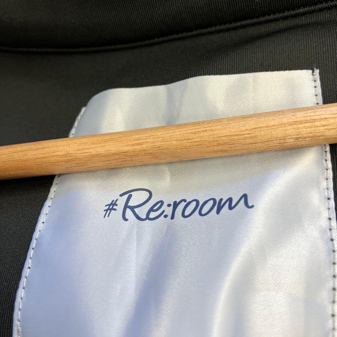 Re:room リルーム ジャージ上下 セットアップ サイドロゴ メンズ 黒