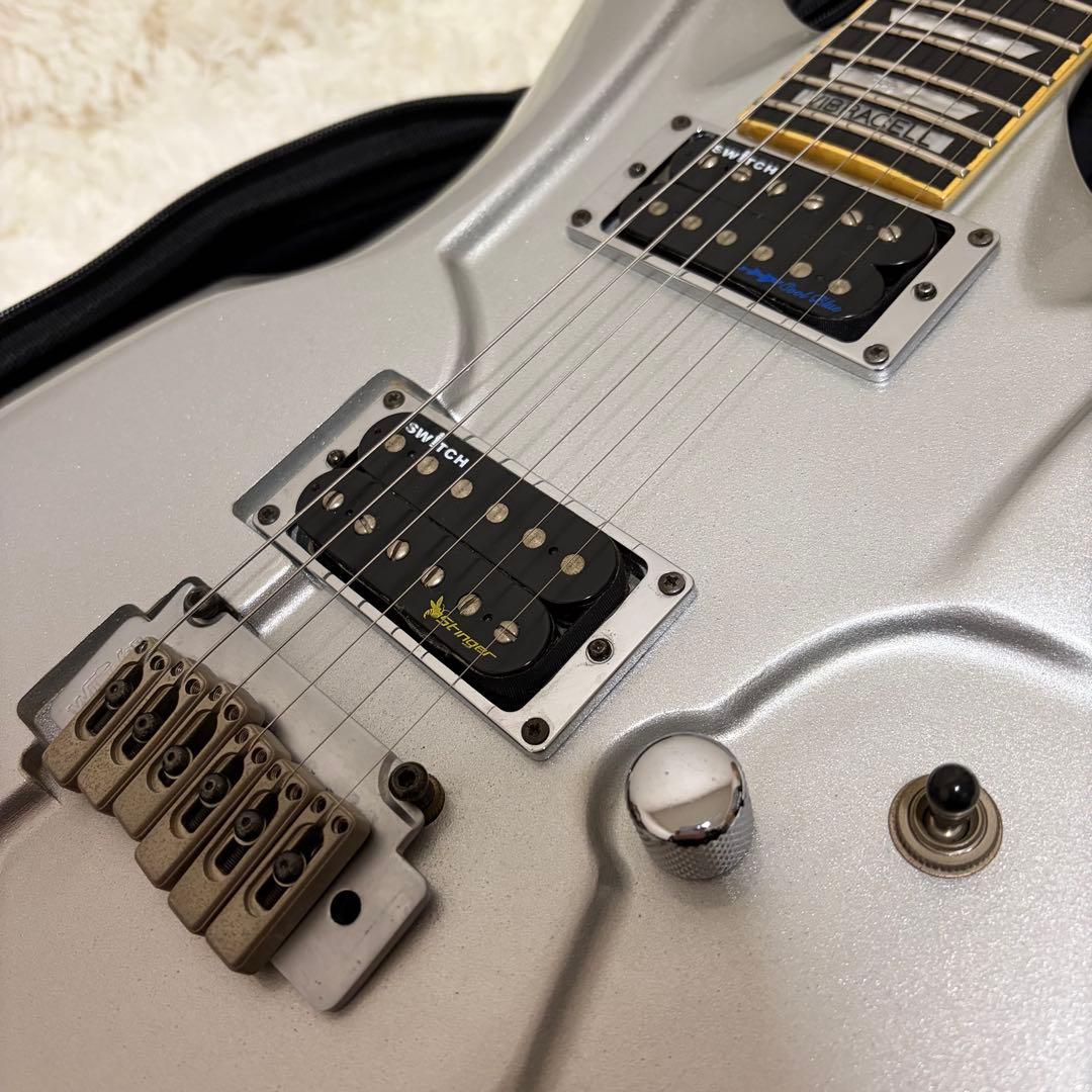 希少 SWITCH VIBRACELL CUSTOM シルバー エレキギター