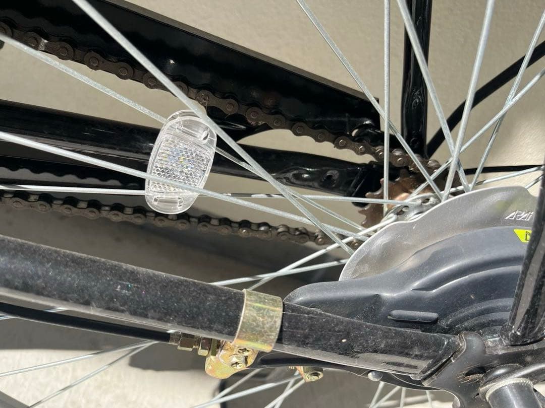 【美品】affiche シティサイクル 27インチ ブラック ママチャリ