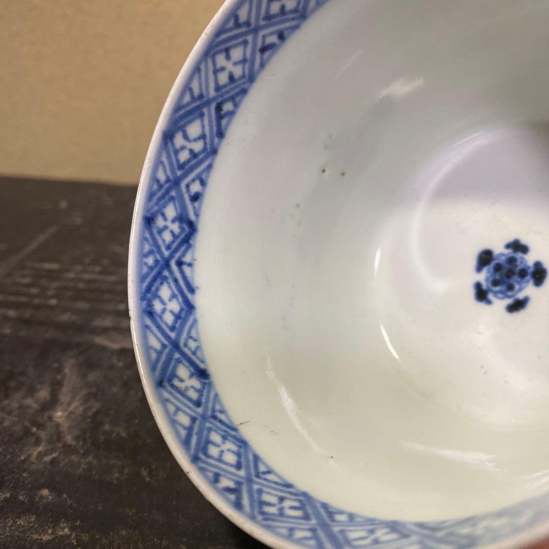 市松文蕎麦猪口