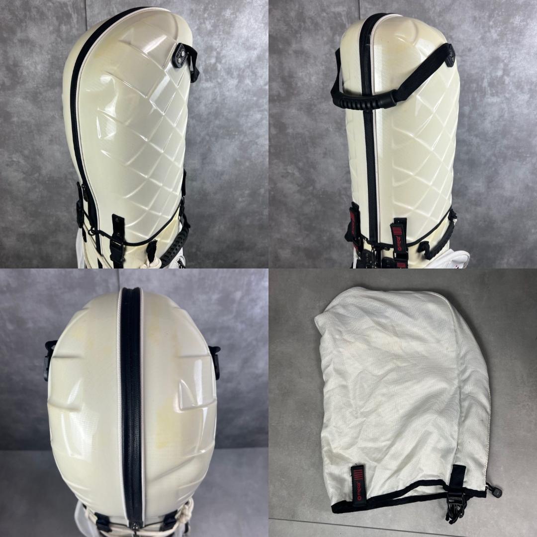 MEGA　メガゴルフ　ハードキャディバッグ　10分割　カート式　2輪キャスター