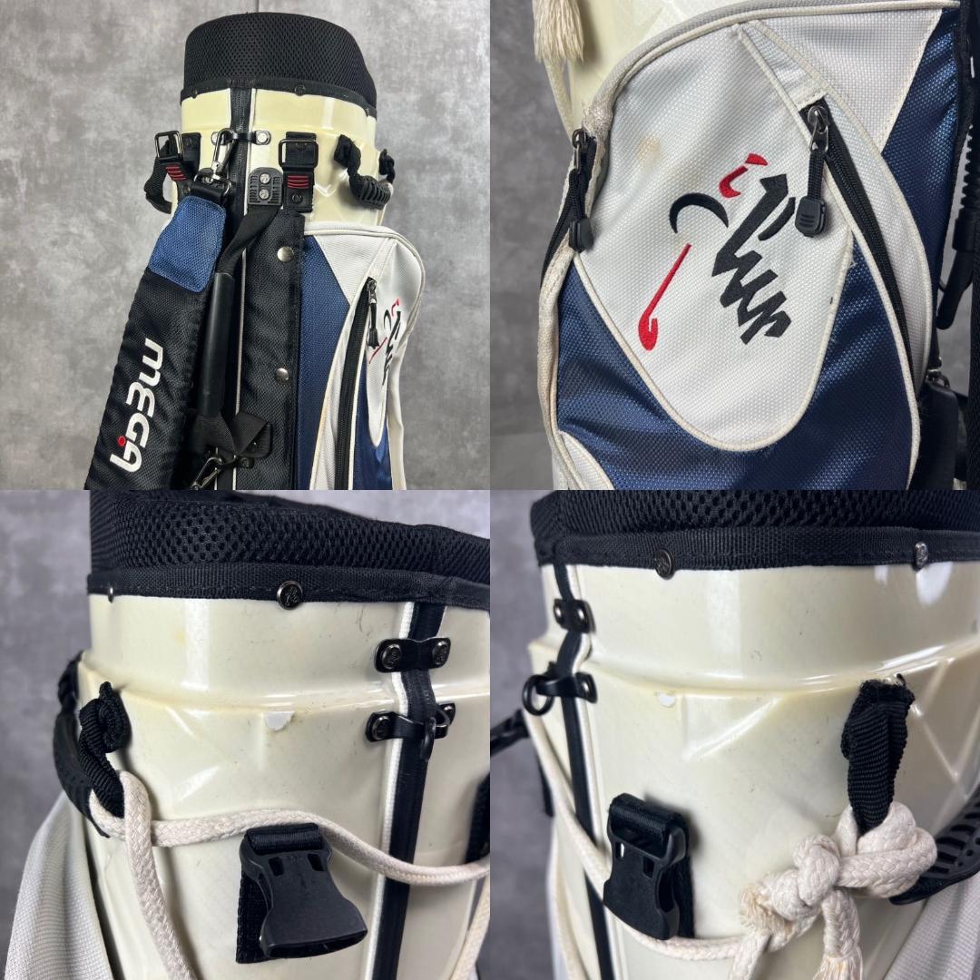 MEGA　メガゴルフ　ハードキャディバッグ　10分割　カート式　2輪キャスター