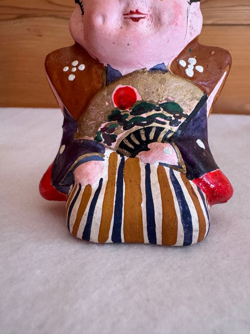 希少 中野土人形 奈良久雄 福助 郷土玩具 民藝 伝統文化 長野県