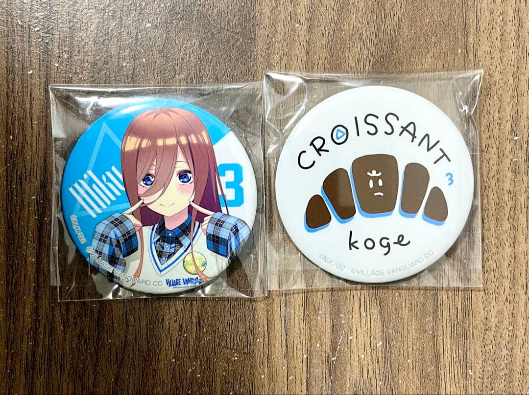 中野三玖　缶バッジ　ヴィレッジヴァンガード　五等分の花嫁