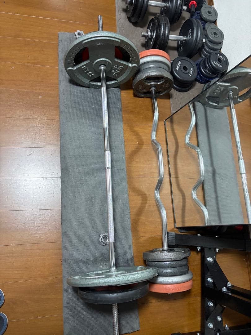 福岡県【引き取り限定】筋トレセット ウエイトトレーニングセット ホームジム